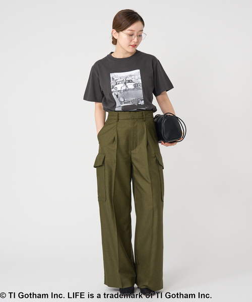 IENA（イエナ）の「LIFE PICTURE COLLECTION　PHOTO Tシャツ（Tシャツ/カットソー・レディース・チャコールグレー/ホワイト・FREE）」の11枚目の写真