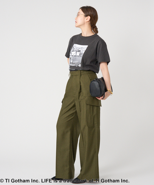 IENA（イエナ）の「LIFE PICTURE COLLECTION　PHOTO Tシャツ（Tシャツ/カットソー・レディース・チャコールグレー/ホワイト・FREE）」の12枚目の写真