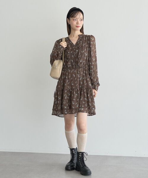 ORiental TRaffic（オリエンタルトラフィック）の「ORiental TRaffic マウンテンブーツ（ブーツ・レディース・ブラウン/ブラック・LL/M/L/S）」の14枚目の写真