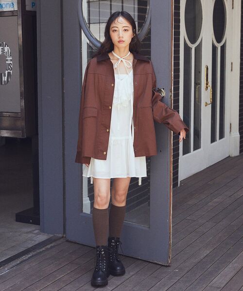 ORiental TRaffic（オリエンタルトラフィック）の「ORiental TRaffic マウンテンブーツ（ブーツ・レディース・ブラウン/ブラック・LL/M/L/S）」の17枚目の写真