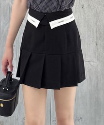 ロゴテープベルトミニスカート