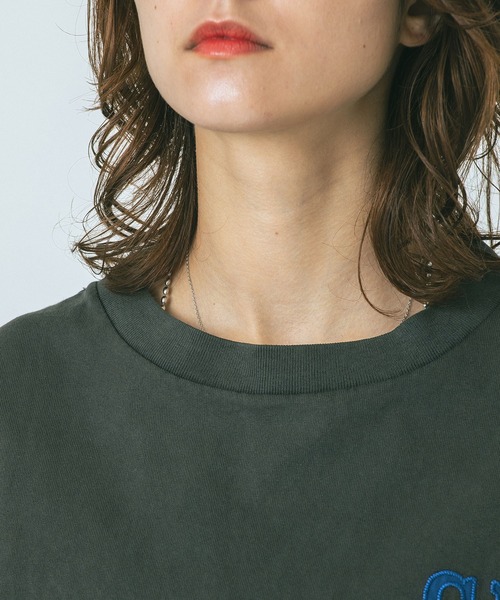 ROSE BUD(ローズバッド)の「(GENE HEAVENS)EMBROIDERY BIG TEE(Tシャツ/カットソー・レディース・ホワイト/チャコール・ONE SIZE)」の18枚目の写真