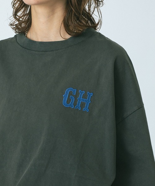 ROSE BUD(ローズバッド)の「(GENE HEAVENS)EMBROIDERY BIG TEE(Tシャツ/カットソー・レディース・ホワイト/チャコール・ONE SIZE)」の17枚目の写真