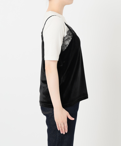 miller/ミラー SLOBE別注 ベロアレースミャミソール（キャミソール