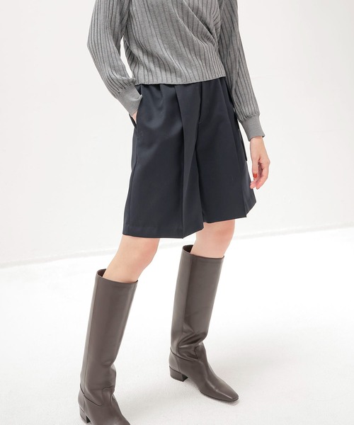 DRESSLAVE(ドレスレイブ)の「suiting short pants(スーチングショートパンツ)(その他パンツ・レディース・ブラウン/ネイビー・38/36)」の2枚目の写真