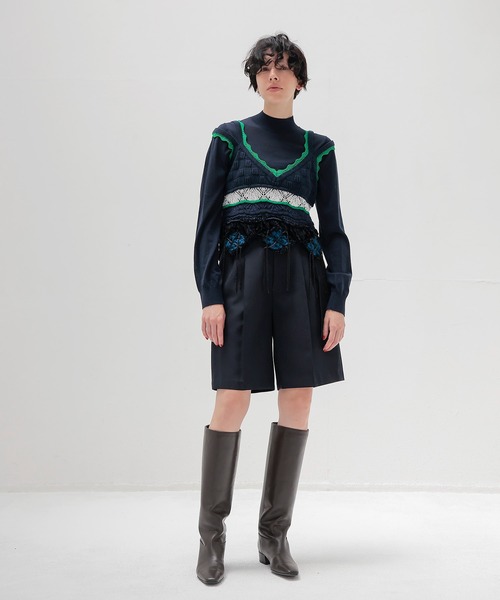 DRESSLAVE(ドレスレイブ)の「suiting short pants(スーチングショートパンツ)(その他パンツ・レディース・ブラウン/ネイビー・38/36)」の10枚目の写真