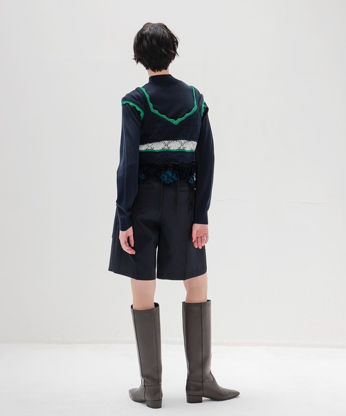 DRESSLAVE(ドレスレイブ)の「suiting short pants(スーチングショートパンツ)(その他パンツ・レディース・ブラウン/ネイビー・38/36)」の11枚目の写真