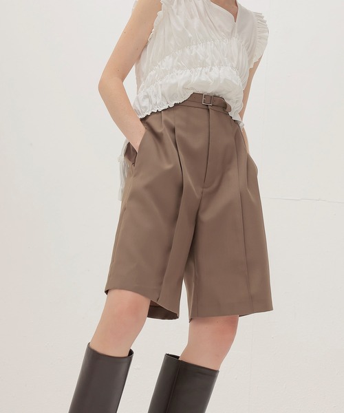 DRESSLAVE(ドレスレイブ)の「suiting short pants(スーチングショートパンツ)(その他パンツ・レディース・ブラウン/ネイビー・38/36)」の12枚目の写真