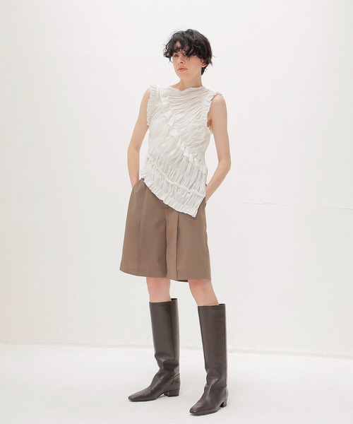 DRESSLAVE(ドレスレイブ)の「suiting short pants(スーチングショートパンツ)(その他パンツ・レディース・ブラウン/ネイビー・38/36)」の14枚目の写真
