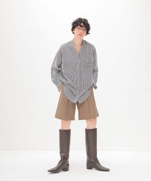 DRESSLAVE(ドレスレイブ)の「suiting short pants(スーチングショートパンツ)(その他パンツ・レディース・ブラウン/ネイビー・38/36)」の19枚目の写真