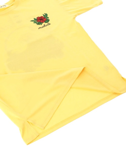 anap mimpi(アナップミンピ)の「ハワイアン プリント オーバーサイズ Tシャツ(Tシャツ/カットソー・レディース・ミント/ライトイエロー/オフホワイト・FREE)」の22枚目の写真