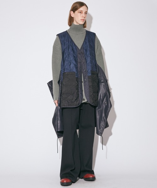 beautiful people（ビューティフルピープル）の「multilayering highc-ount chintz modscoat（モッズコート・レディース・オリーブ/ネイビー・38/40）」の16枚目の写真