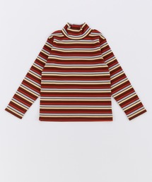 Ocean&Ground | Jr.ﾀｰﾄﾙﾈｯｸﾎﾞｰﾀﾞｰﾘﾌﾞTｼｬﾂ(ニット/セーター)