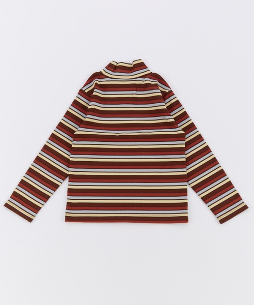 Ocean&Ground（オーシャン&グラウンド）の「Jr.ﾀｰﾄﾙﾈｯｸﾎﾞｰﾀﾞｰﾘﾌﾞTｼｬﾂ（ニット/セーター・キッズ・グレー/マルチ/グリーン/ブラウン・160/150）」の16枚目の写真