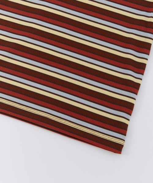 Ocean&Ground（オーシャン&グラウンド）の「Jr.ﾀｰﾄﾙﾈｯｸﾎﾞｰﾀﾞｰﾘﾌﾞTｼｬﾂ（ニット/セーター・キッズ・グレー/マルチ/グリーン/ブラウン・160/150）」の13枚目の写真