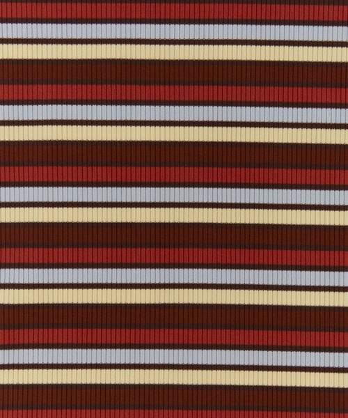 Ocean&Ground（オーシャン&グラウンド）の「Jr.ﾀｰﾄﾙﾈｯｸﾎﾞｰﾀﾞｰﾘﾌﾞTｼｬﾂ（ニット/セーター・キッズ・グレー/マルチ/グリーン/ブラウン・160/150）」の12枚目の写真