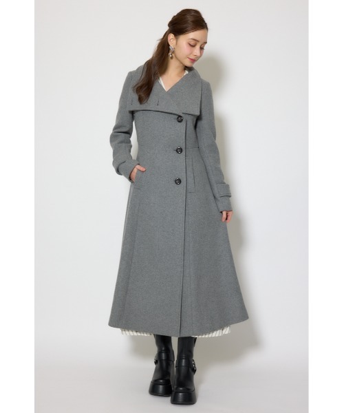 25オーバーネックシンデレララインコート 秋服 冬服（ステンカラー