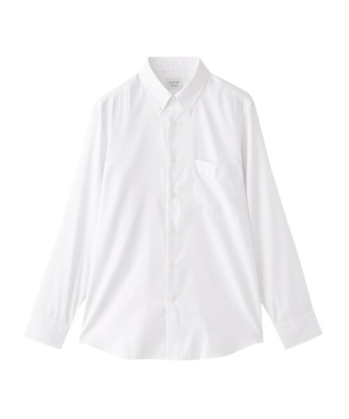 MACKINTOSH PHILOSOPHY（ﾏｯｷﾝﾄｯｼｭ ﾌｨﾛｿﾌｨｰ）の「【WEB&一部店舗限定】トロッター ボタンダウンシャツ 無地/ストライプ/ギンガム（シャツ/ブラウス・メンズ・ブルー系その他3/ライトブルー/チャコールグレー/ブルー/ホワイト・36/40/38/42）」の2枚目の写真