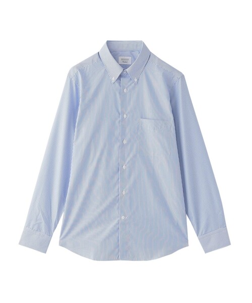 MACKINTOSH PHILOSOPHY（ﾏｯｷﾝﾄｯｼｭ ﾌｨﾛｿﾌｨｰ）の「【WEB&一部店舗限定】トロッター ボタンダウンシャツ 無地/ストライプ/ギンガム（シャツ/ブラウス・メンズ・ブルー系その他3/ライトブルー/チャコールグレー/ブルー/ホワイト・36/40/38/42）」の3枚目の写真