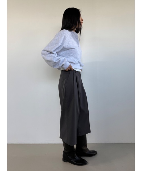 Didot.showroom（ディドット ショールーム）の「【DIDOT.】ツータックワイドミディスラックス（スラックス・レディース・ブラック/ネイビー/チャコール・M/S）」の19枚目の写真