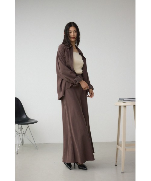 AZUL by moussy（アズールバイマウジー）の「セミフレアスカート（スカート・レディース・ブラウン/ブラック/グレイッシュベージュ・MEDIUM/SMALL）」の14枚目の写真