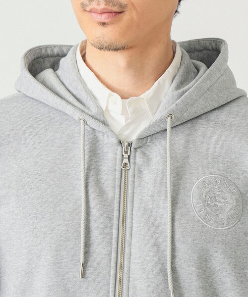 LACOSTE（ラコステ）の「【別注】LACOSTE / フルジップパーカー（パーカー・メンズ・ネイビー/グレー/グリーン・5/4/3/2）」の22枚目の写真