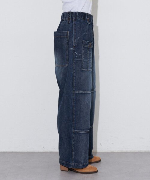 CIAOPANIC（チャオパニック）の「【ANTI WARP /アンチワープ】コンバットデニムパンツ（デニムパンツ・レディース・ピンク/ベージュ/ブルー・MEDIUM/SMALL/LARGE）」の13枚目の写真