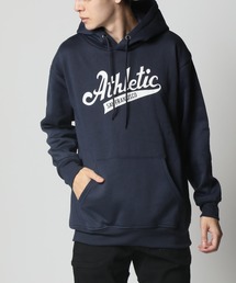 ARCADE（アーケード）の「裏起毛 アメカジ カレッジロゴ ミリタリー 柄込み スウェット プルオーバーパーカー（パーカー）」