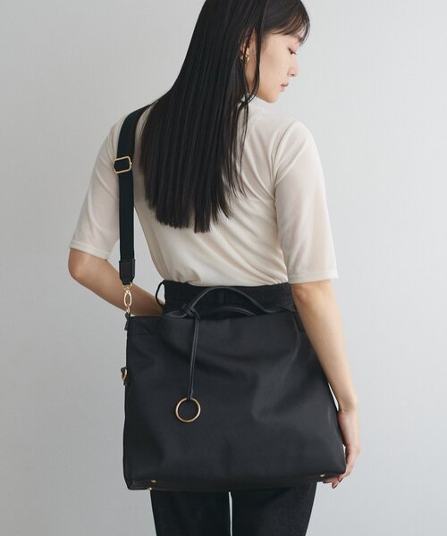 natural couture（ナチュラルクチュール）の「ショルダー付き2WAY A4トート（トートバッグ・レディース・ブラック/ベージュ/ダークブラウン・FREE）」の11枚目の写真