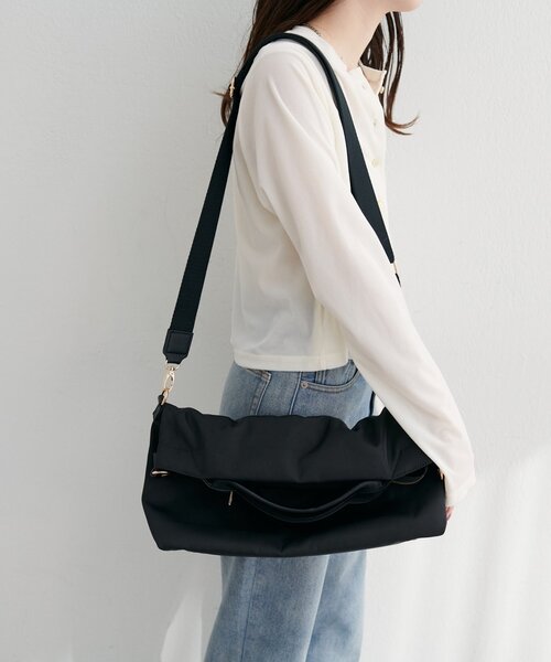 natural couture（ナチュラルクチュール）の「ショルダー付き2WAY A4トート（トートバッグ・レディース・ブラック/ベージュ/ダークブラウン・FREE）」の12枚目の写真