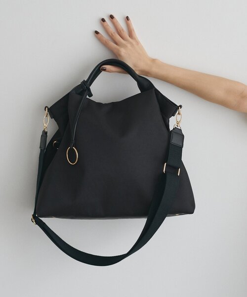 natural couture（ナチュラルクチュール）の「ショルダー付き2WAY A4トート（トートバッグ・レディース・ブラック/ベージュ/ダークブラウン・FREE）」の13枚目の写真