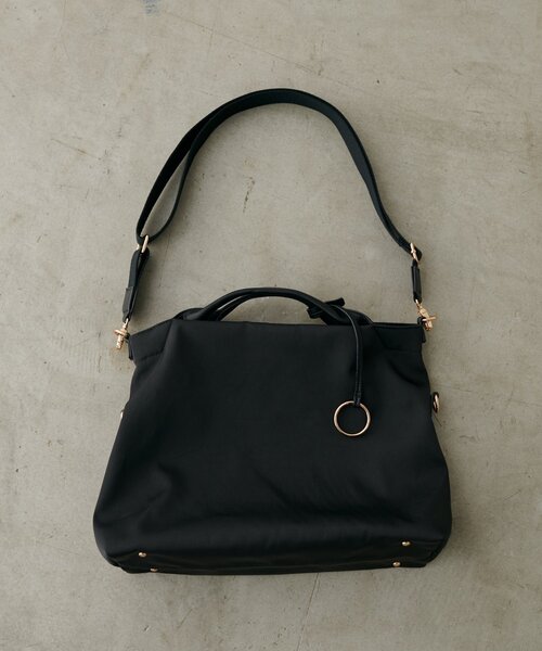 natural couture（ナチュラルクチュール）の「ショルダー付き2WAY A4トート（トートバッグ・レディース・ブラック/ベージュ/ダークブラウン・FREE）」の14枚目の写真