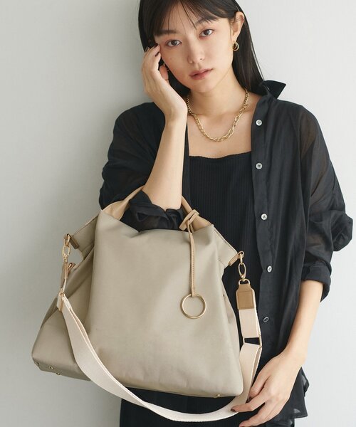 natural couture（ナチュラルクチュール）の「ショルダー付き2WAY A4トート（トートバッグ・レディース・ブラック/ベージュ/ダークブラウン・FREE）」の17枚目の写真
