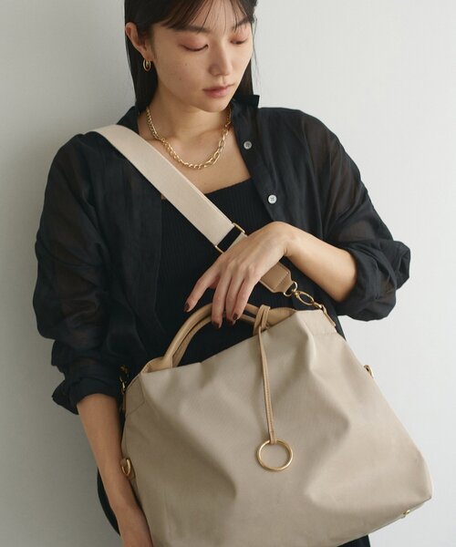 natural couture（ナチュラルクチュール）の「ショルダー付き2WAY A4トート（トートバッグ・レディース・ブラック/ベージュ/ダークブラウン・FREE）」の19枚目の写真