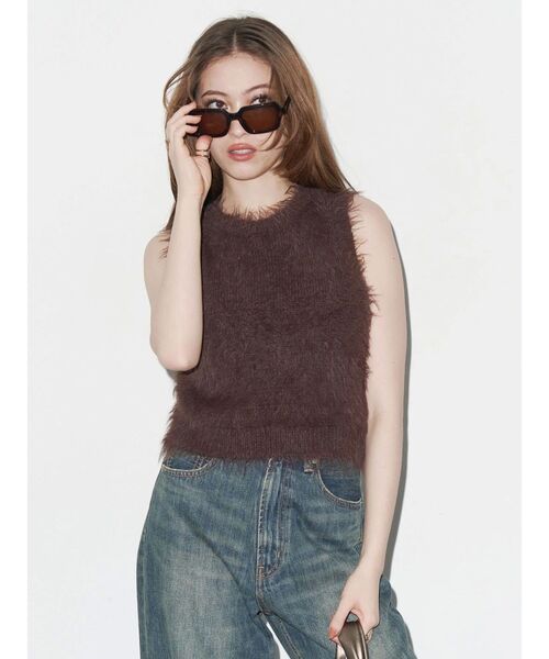 EVRIS（エヴリス）の「ワイドフレームサングラス（サングラス・レディース・ブラック/ブラウン・FREE）」の5枚目の写真