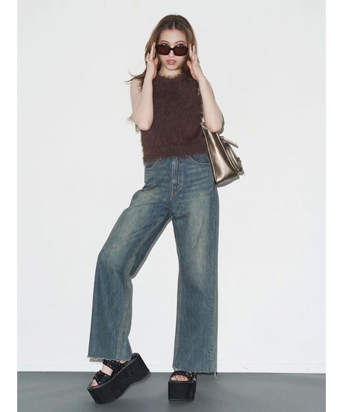 EVRIS（エヴリス）の「ワイドフレームサングラス（サングラス・レディース・ブラック/ブラウン・FREE）」の6枚目の写真