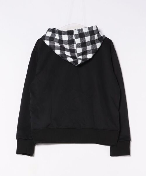 人気作家 pocchi パーカー　リネン ブラックチェック 人気作家 pocchi パーカー リネン ブラックチェック - メルカリ