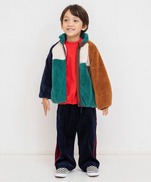 BREEZE（ブリーズ）の「【リンク】ファーフリースジャケット（ブルゾン・キッズ・ターコイズブルー/アイボリー/ブラック/レインボー/ピンク/ベージュ・140/150/160/90/100/110/120/130）」の14枚目の写真