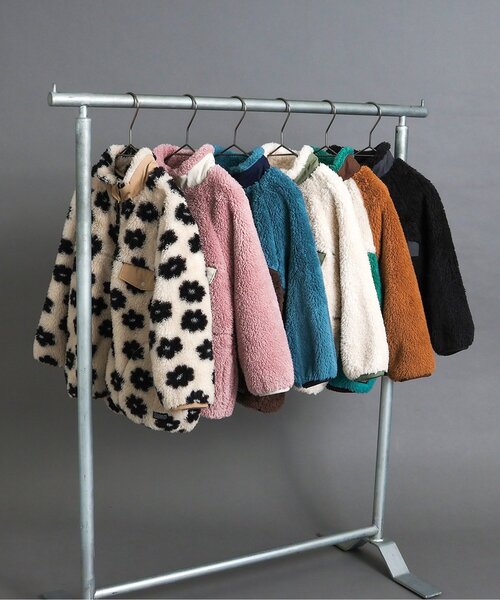 BREEZE（ブリーズ）の「【リンク】ファーフリースジャケット（ブルゾン・キッズ・ターコイズブルー/アイボリー/ブラック/レインボー/ピンク/ベージュ・140/150/160/90/100/110/120/130）」の16枚目の写真