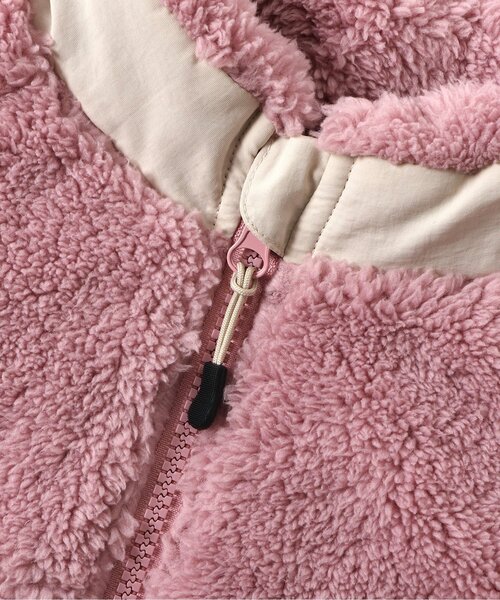 BREEZE（ブリーズ）の「【リンク】ファーフリースジャケット（ブルゾン・キッズ・ターコイズブルー/アイボリー/ブラック/レインボー/ピンク/ベージュ・140/150/160/90/100/110/120/130）」の22枚目の写真