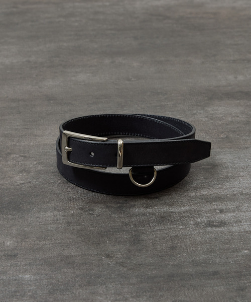 PADRONE（パドローネ）の「PADRONE パドローネ / WITH D-RING LEATHER BELT モストロレザーDリングベルト / PA9995-5014（ベルト・メンズ・ブラック・FREE）」の4枚目の写真