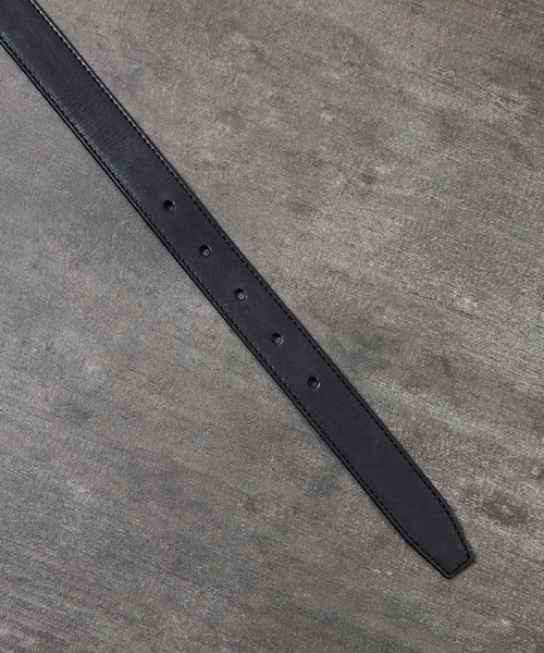 PADRONE（パドローネ）の「PADRONE パドローネ / WITH D-RING LEATHER BELT モストロレザーDリングベルト / PA9995-5014（ベルト・メンズ・ブラック・FREE）」の7枚目の写真