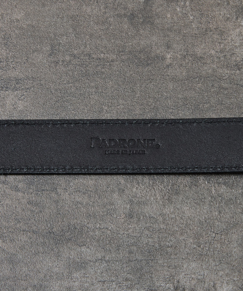 PADRONE（パドローネ）の「PADRONE パドローネ / WITH D-RING LEATHER BELT モストロレザーDリングベルト / PA9995-5014（ベルト・メンズ・ブラック・FREE）」の8枚目の写真