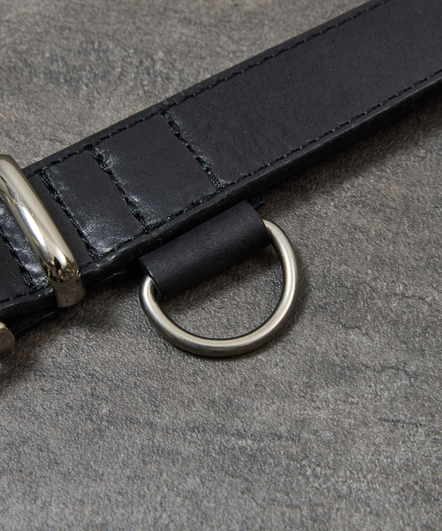 PADRONE（パドローネ）の「PADRONE パドローネ / WITH D-RING LEATHER BELT モストロレザーDリングベルト / PA9995-5014（ベルト・メンズ・ブラック・FREE）」の9枚目の写真