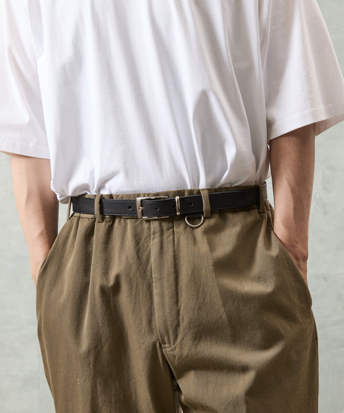 PADRONE（パドローネ）の「PADRONE パドローネ / WITH D-RING LEATHER BELT モストロレザーDリングベルト / PA9995-5014（ベルト・メンズ・ブラック・FREE）」の3枚目の写真