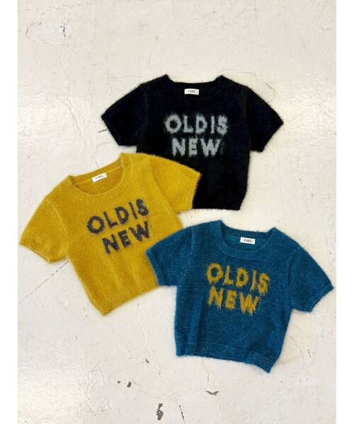 EVRIS（エヴリス）の「ジャガードロゴシャギーニットトップス（ニット/セーター・レディース・ブラック/ブルー/マスタード・FREE）」の22枚目の写真