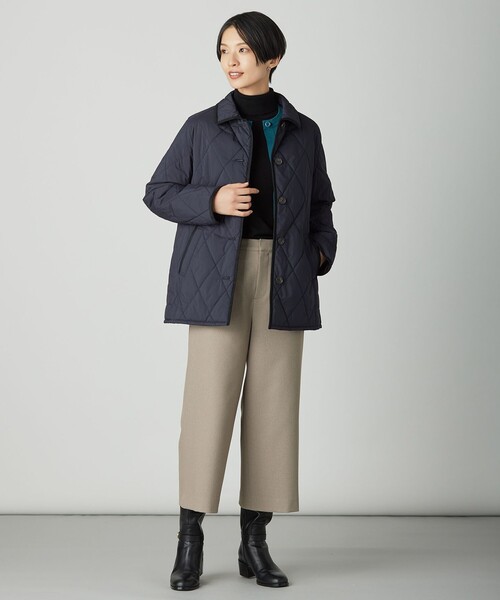 J.PRESS（ジェイプレス）の「WORETED WOOL BLEND カーディガン（カーディガン/ボレロ・レディース・ワイン系/ライトグレー系/ネイビー系/パイングリーン系・MEDIUM/LARGE）」の12枚目の写真