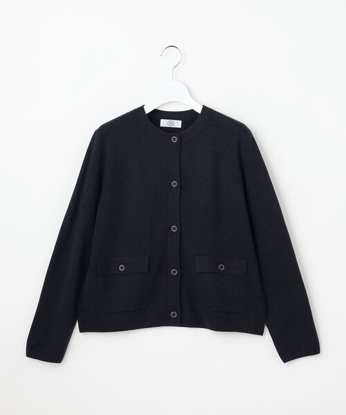 J.PRESS（ジェイプレス）の「WORETED WOOL BLEND カーディガン（カーディガン/ボレロ・レディース・ワイン系/ライトグレー系/ネイビー系/パイングリーン系・MEDIUM/LARGE）」の15枚目の写真