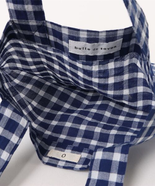bulle de savon（ビュルデサボン）の「△トートバッグ(S)（トートバッグ・レディース・ネイビー系・FREE）」の13枚目の写真