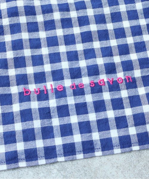 bulle de savon（ビュルデサボン）の「△トートバッグ(S)（トートバッグ・レディース・ネイビー系・FREE）」の4枚目の写真